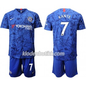 Chelsea Kante 7 Barn Hjemmedraktsett 2019-2020 Kortermet (+ Korte bukser)